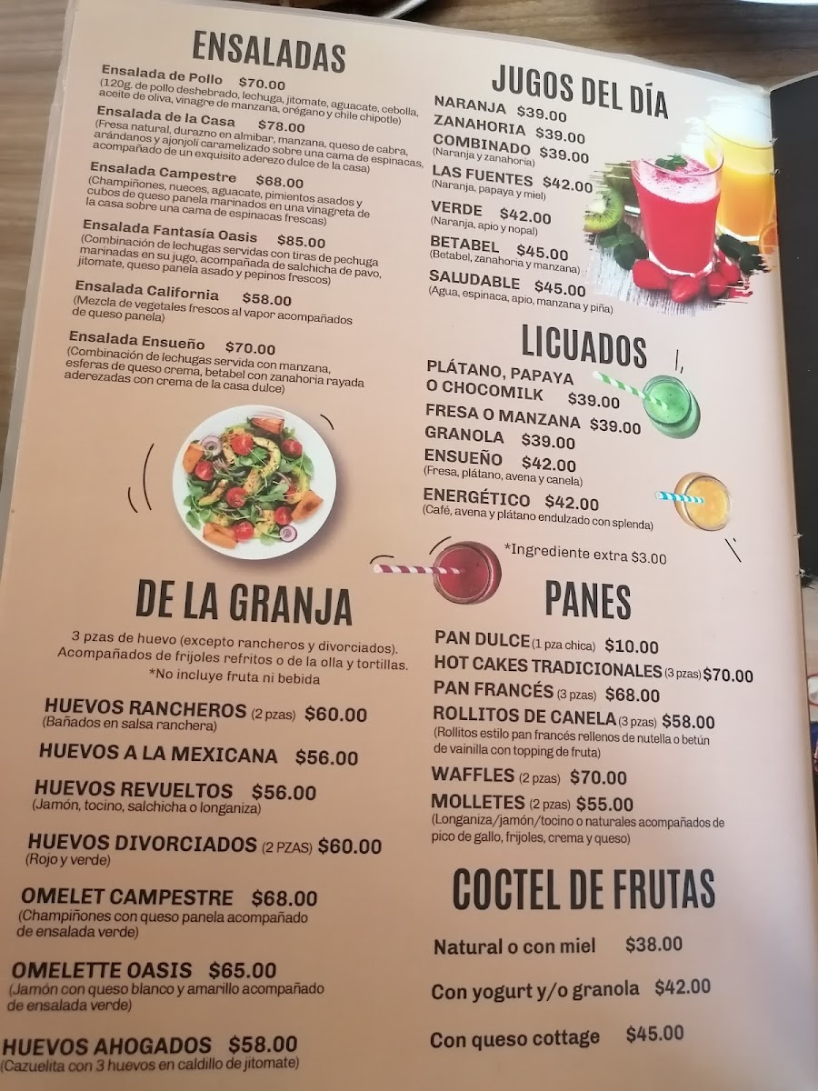 Restaurante Oasis Atlacomulco Menu - Image 2